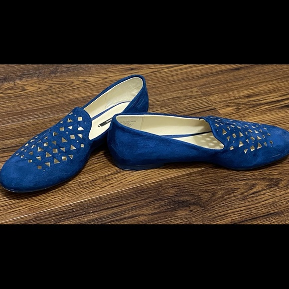Zara blue sued flats - Picture 2 of 3